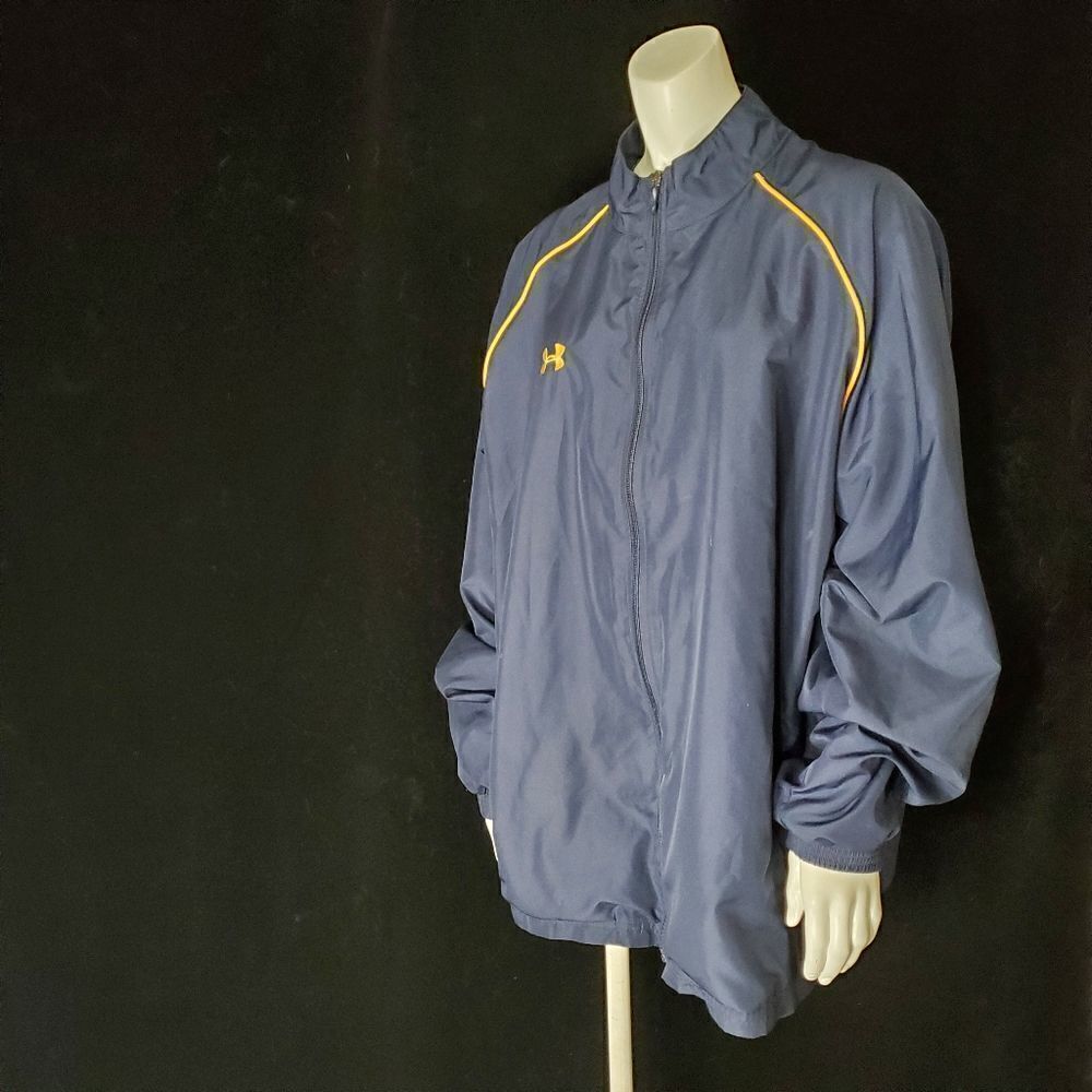 Under Armour Blue & Yellow Loose Jacket (XL)